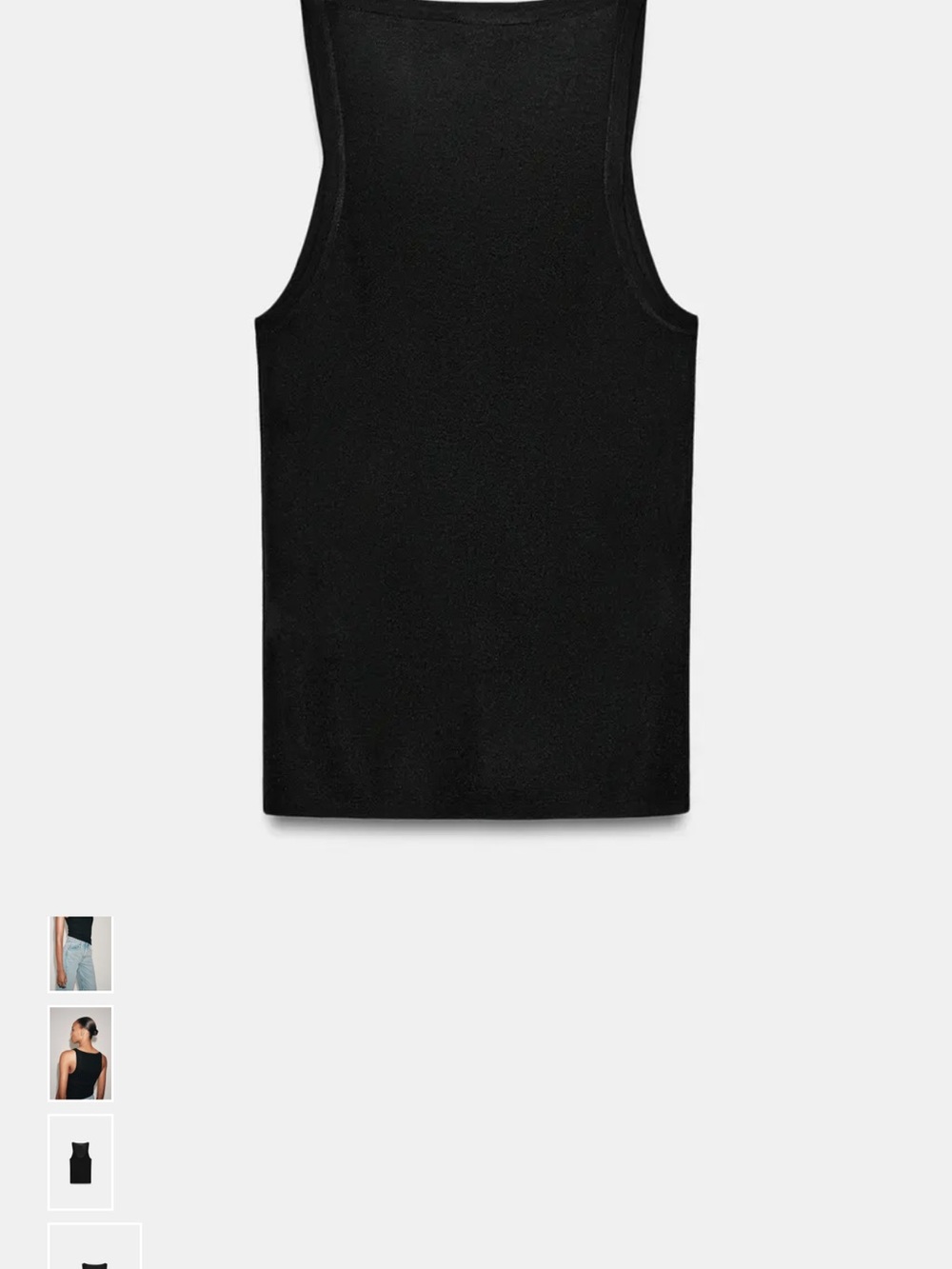 NWT Zara Woman’s Fine Knit Sleeveless Racerback Tank Top